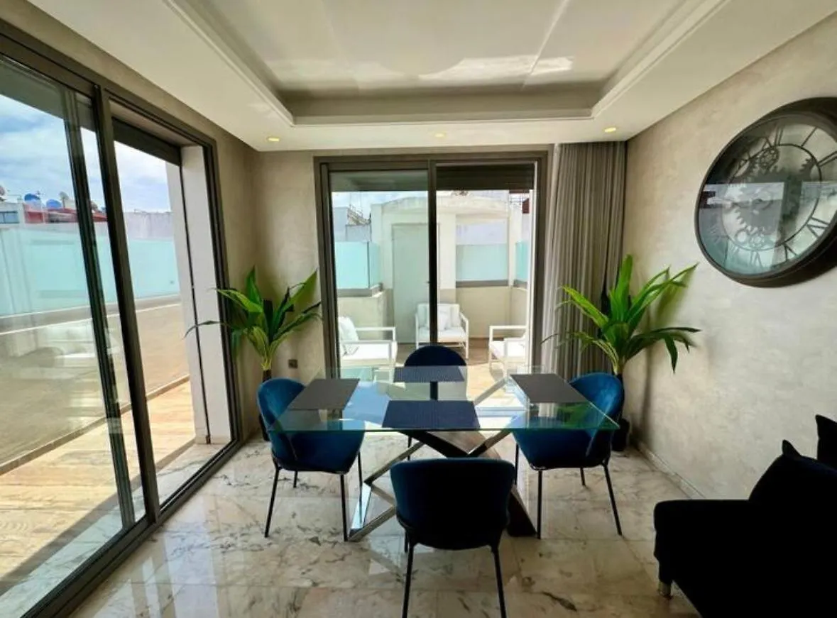 Residence Saphir Luxury Apartment With Terrace In Racine 카사블랑카
